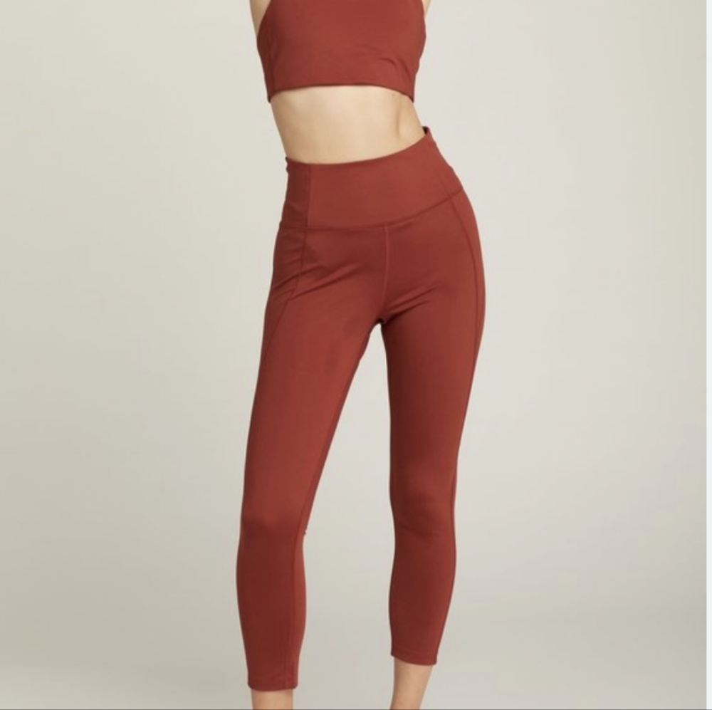NWOT - Girlfriend Collective Compressive High Rise Pocket Leggings - Sedona